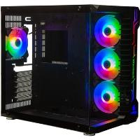 PERFORMAX Warmech 4x RGB Siyah Temp. Cam (Psu Yok) ATX Kasa - 1
